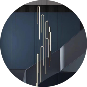 لوستر سقفی 11شاخه طرح بیضی کد0013