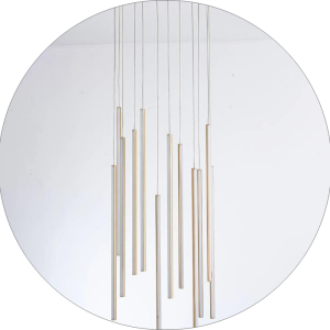 لوستر سقفی بلند طرح میله ای کد00183