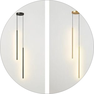 آویز سقفی مدرن مدادی دو شاخه 00651