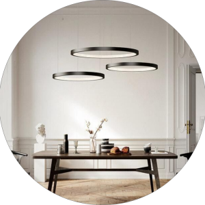 لوستر مدرن سقفی حلقه ای افقی کد 00215